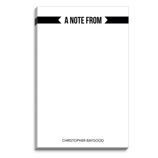 Ribbon Banner Notepads